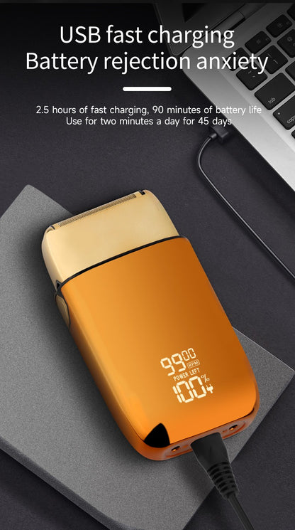 HIENA shaving machine men Electric shaver Hair clipper Rechargeable Metal Housing Pro Electric Shaver For Men Electric home