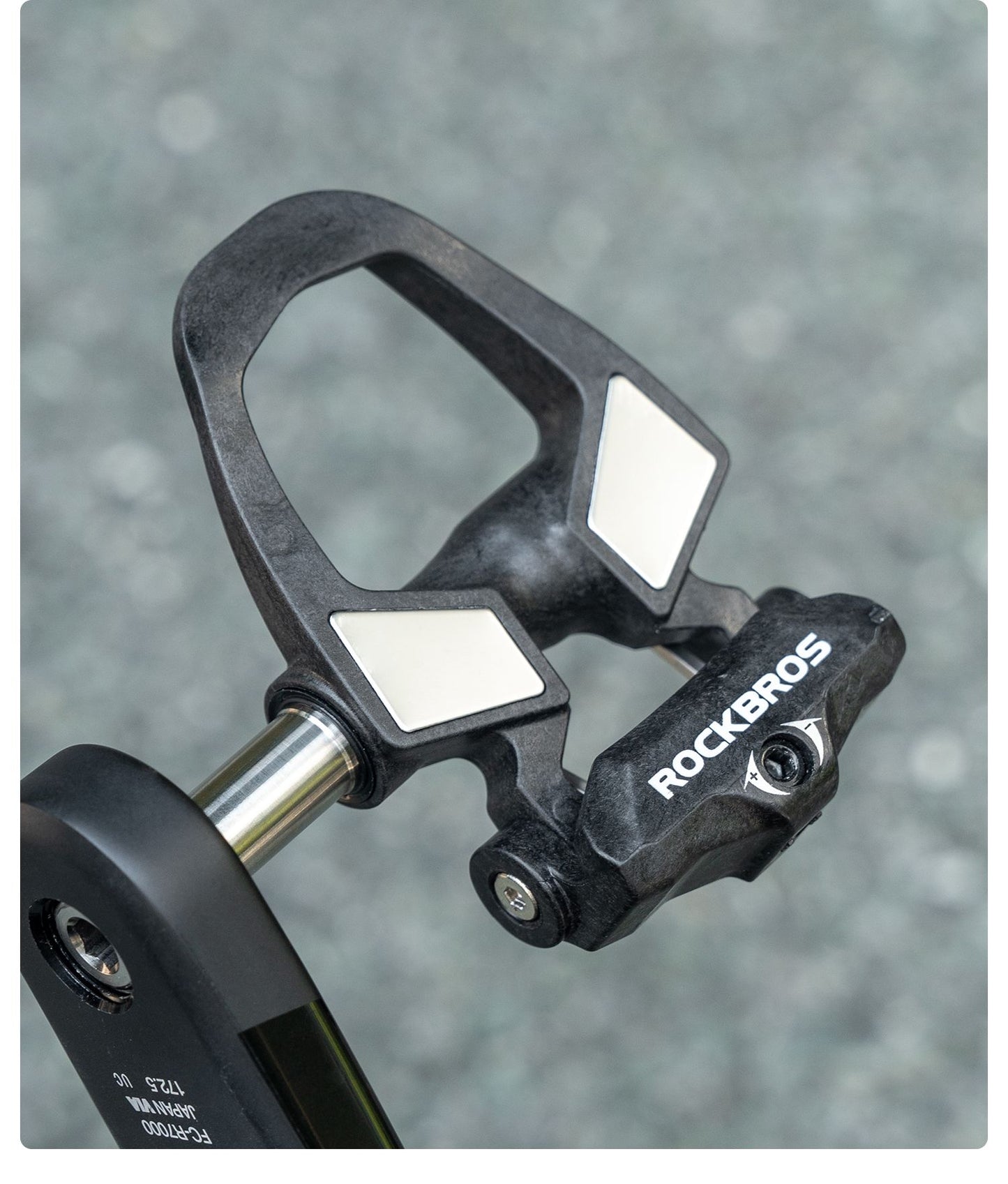 ROCKBROS Bicycle Pedals Lightweight Carbon Fiber Self-Locking Pedals With Cleats SPD Waterproof Sealed Bearing Road Bike Pedals