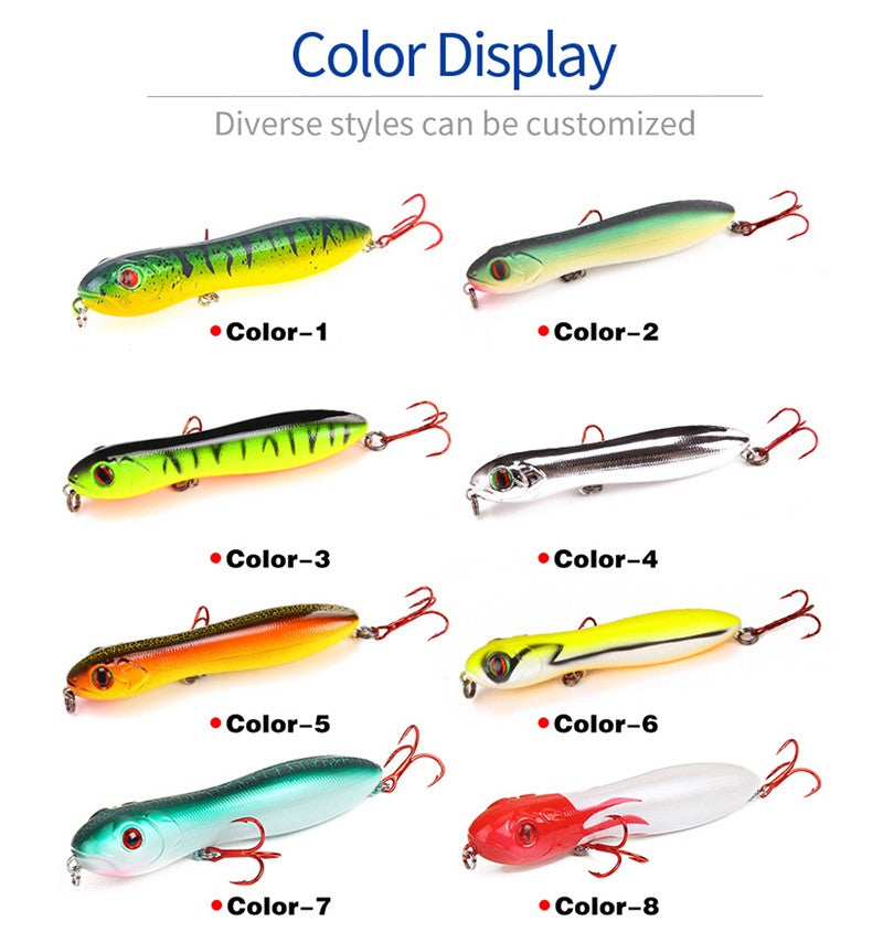 Fishing Lures Pesca 10.5cm 15.6g Topwater Artificial Snake Head Pencil Isca Hard Bait Wobblers Trolling Jigbait Fishing Tackle
