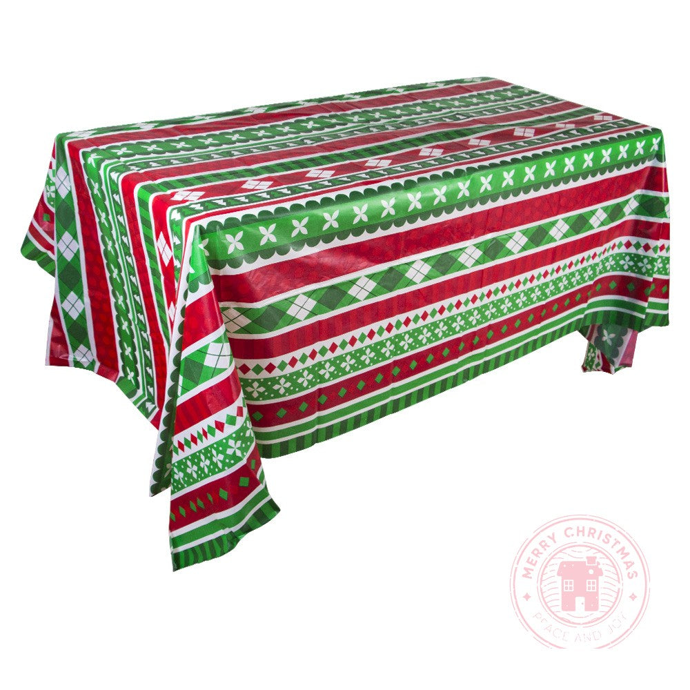 220cm×130cm Christmas Halloween Tablecloth Party Activities Family Parti Decoration Spider Snowman Pumpkin Pattern Tablecloth