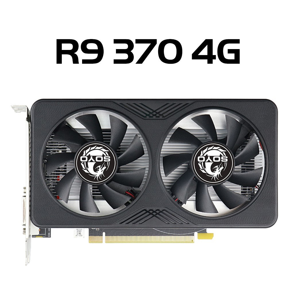 Placa de Vídeo SOYO AMD GPU Radeon RX 550 4G GPU RX 560 GDDR5 Componentes para PC Gaming R9 370 R7 350 RX550