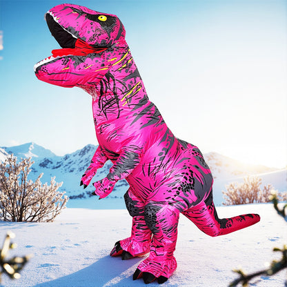 Anime Mascot Skeleton T-Rex Inflatable Dinosaur Costume Adult Purim Carnival Halloween Party Cosplay Costume Fancy Dress Suit