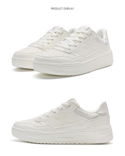 Xtep Skateboarding Shoes For Women 2024 Summer Comfortable Skate Shoes Breathable Outdoor Trekking Support Sneakers 876318310030