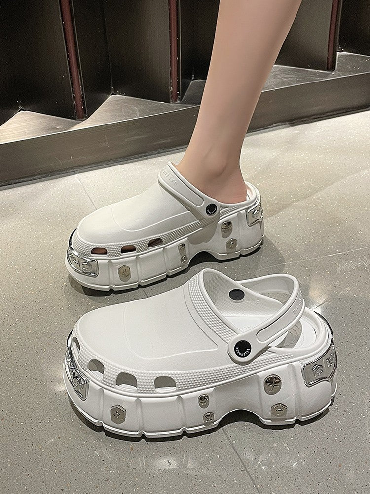 Men's and Women's Thick Soled Fashion Slippers with Soft Soles for Indoor and Outdoor Wear Fashionable and Versatile