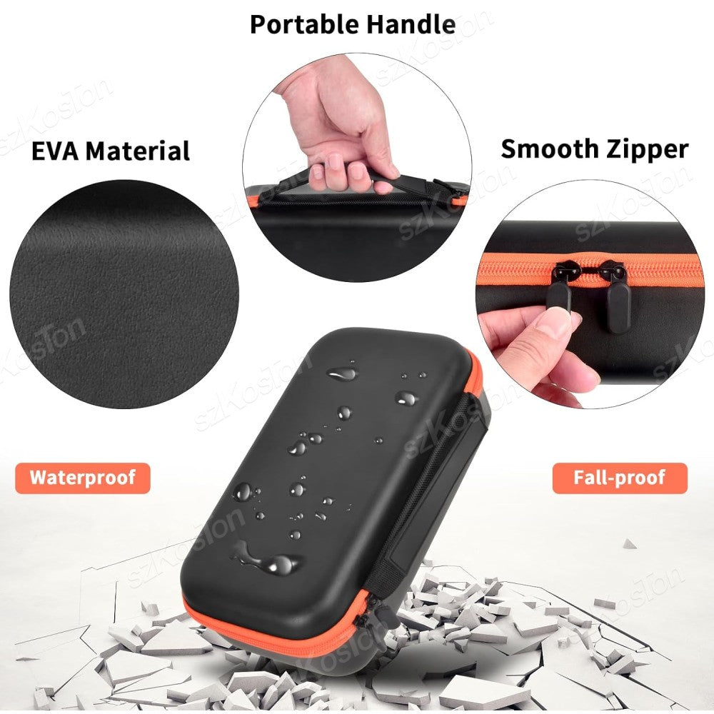 Estojo de Microfone Sem Fio para Sistema de Microfone Duplo Sem Fio JBL Estojo de Viagem Universal para Microfone Duplo Portátil para Cantar Karaokê