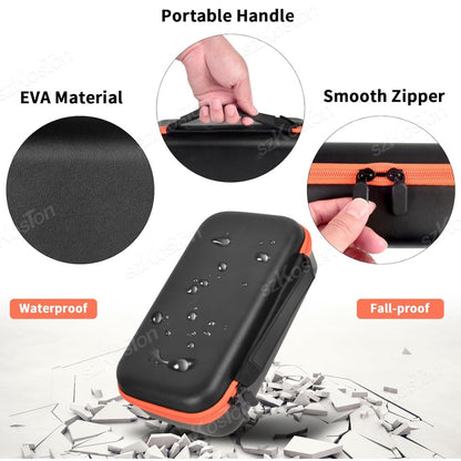 Estojo de Microfone Sem Fio para Sistema de Microfone Duplo Sem Fio JBL Estojo de Viagem Universal para Microfone Duplo Portátil para Cantar Karaokê