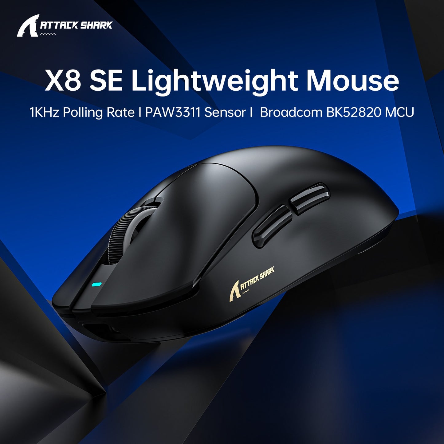 ATTACK SHARK X8 SE Wireless Gaming Mouse,25000 DPI,2.4G Wireless/Bluetooth/Wired Connection, Customized Mouse