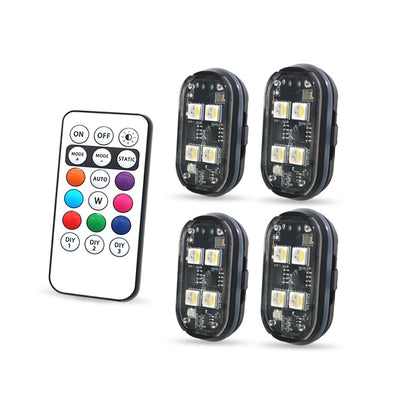 Wireless LED Strobe Light with Remote Control, USB Rechargeable Anti-collision Warning Light, High Brightness Wireless Aircraft