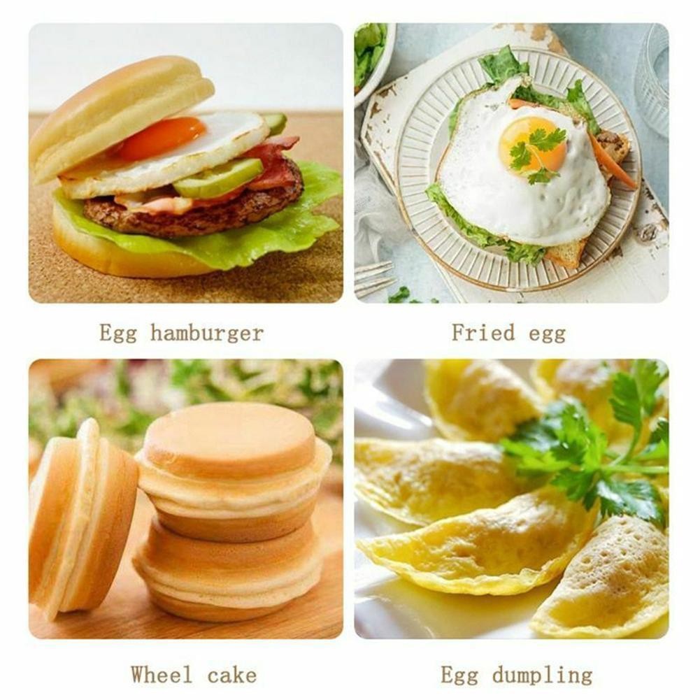 Frigideira de 4 Ovos Antiaderente para Café da Manhã, Mini Panquequeira Japonesa para Omeletes, À Prova de Ferrugem, Fritadeira para Cozinha Doméstica