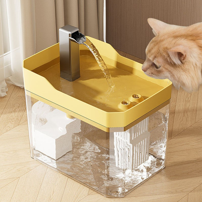 Bebedouro de Gato 1.5L USB Automático Dispensador de Água Filtro de Circulação Viva para Animais de Estimação Bebedouro Silencioso para Gatos e Pequenos Animais