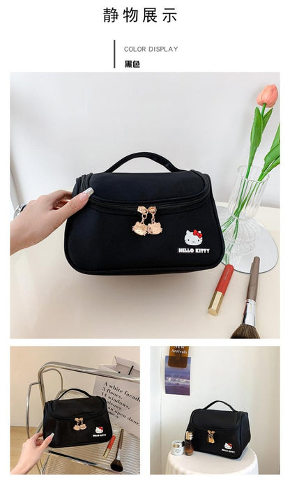 Hello Kittys Cosmetic Bag Cute Cosmetic Bag Girl Portable Large Capacity Travel Wash Up Skin Care Products Storage Bag