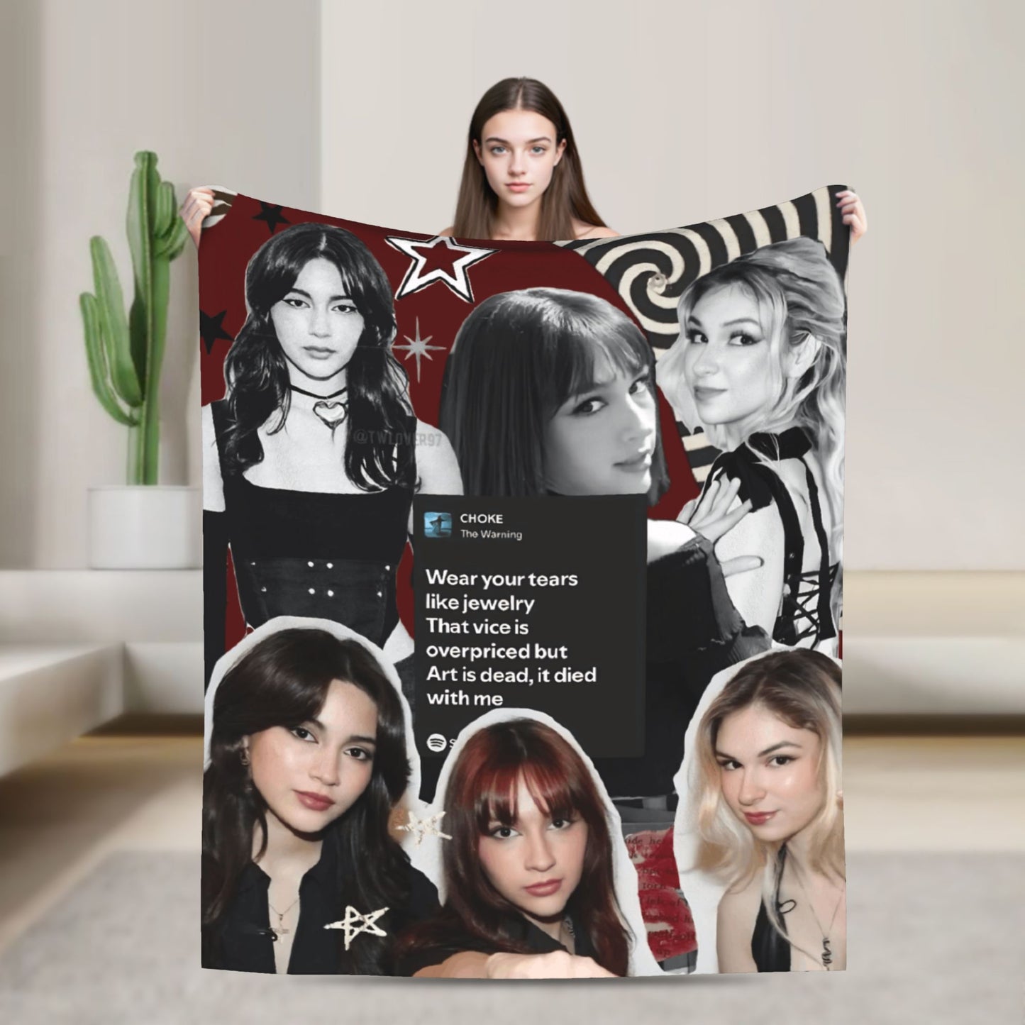 2025 Dany The lead Blanket The W-Warning Super Warm Aesthetic Plush Bedding Throws For Couch Chair Flannel Bedspread Bed Cover