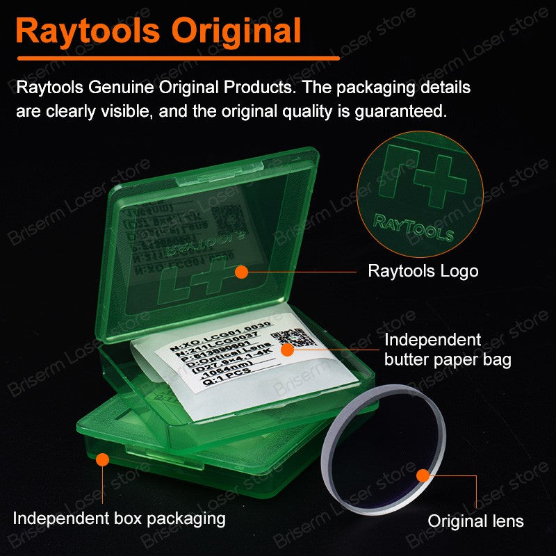 Lente Original Raytools 27.9x4.1 Lente Protetora Raytools 24.9x1.5 BM111 BM110 BM109 Janelas Protetoras a Laser 211LCG0037