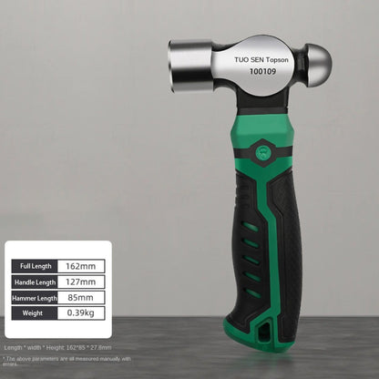Martelo multifuncional de aço carbono novo para trabalhos com hardware, uso doméstico, martelo de unha, antiderrapante, à prova de choque, martelo de ajustador