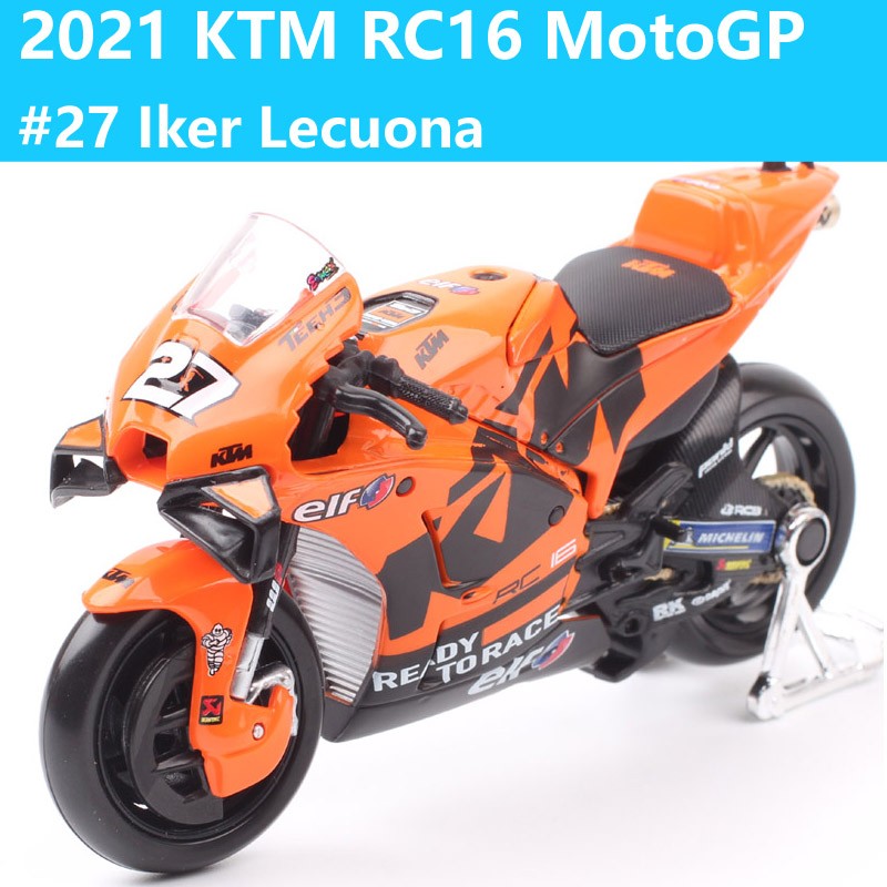 1/18 Maisto KTM RC16 Redbull Ducati GP21 GP22 GP23 GASGAS Honda RC213V Repsol Yamaha YZR-M1GP Moto Modelo de Corrida