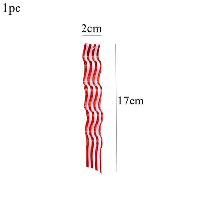 1pack Christmas Tree Ornaments Red White Acrylic Crutch Lollipop Candy Shape Pendant for Xmas Decorations Noel Kids Gifts Supply
