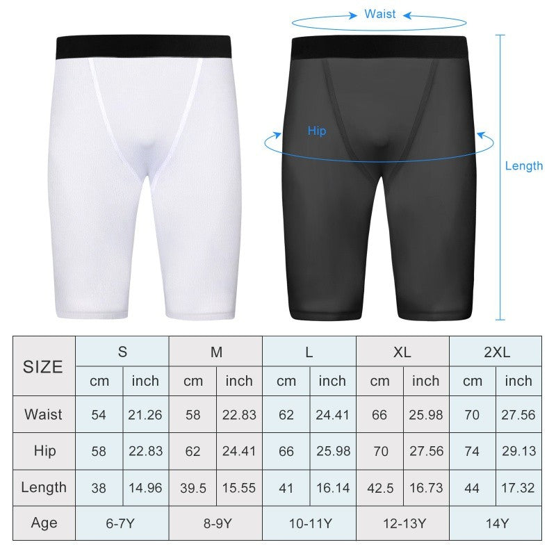 Single Leg Basketball Leggings Quick Drying 6-14 Years Teen Boys Running Football Yoga Fitness Compression Pants Sports