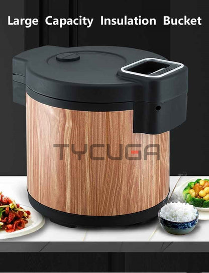 15L Electric Rice Cooker Heating Insulated Food Container Non-stick Inner Soup Warmer Kitchen Appliances For Sushi Restaurant