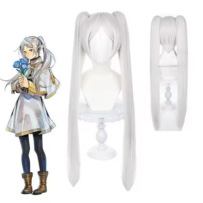 Sousou No Frieren Cosplay Costume Wig Shoes Anime Figures Magician Dress Elf Ear Halloween Party Charistmas for Women