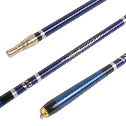 Varas de Pesca de Carpa de 4 Posições em Fibra de Carbono 3.6-7.2M Vara Telescópica para Alimentador de Riacho Ultraleve Acessório Duro Varas de Pesca de Mão