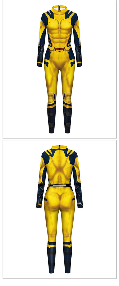 super-héros hommes film Deadpool Wolverine Cosplay Costumes Hallloween combinaison Performance fête Zentai body