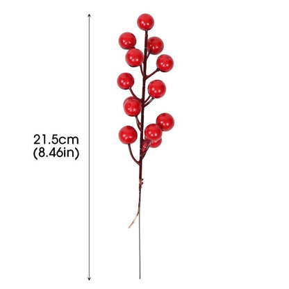 Christmas Simulation Berry Berries  Artificial Flower Fruit Cherry Plants Home Christmas Party Decoration DIY Gift