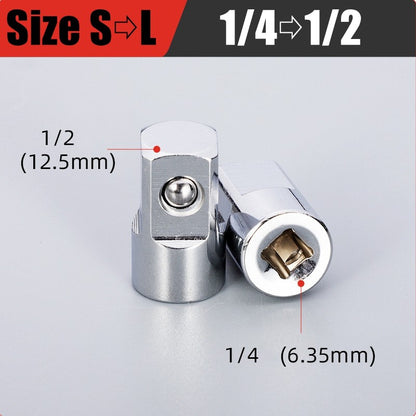 Chave Catraca Telescópica Soquete para Reparação Automotiva, Conjunto de Catraca com Cabeça Ajustável, Chave de Liberação Rápida de 72 Dentes, Ferramenta Manual
