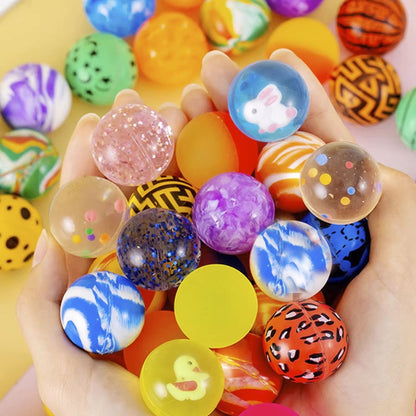 10-50Pcs Bouncy Ball Toys Kid Birthday Party Favors Gifts for Guests Rubber Bouncing Ball Pinata Goody Bag Fill Prizes