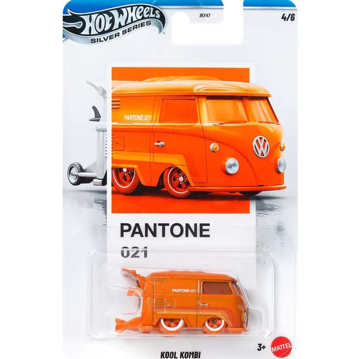 Hot Wheels PANTONE COLOR INSTITUTE JKY47 Silver Set Porsche Camaro Kombi Mustang Nissan 1/64 Alloy Die-cast Car Model Collection