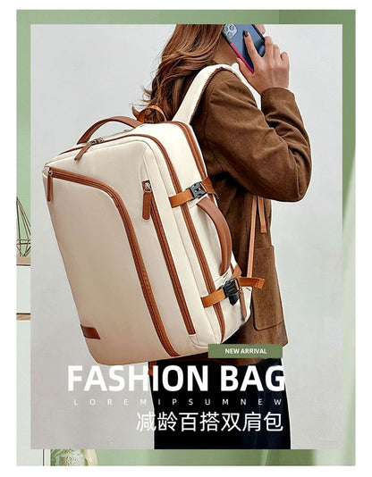 Backpack Unisex New Simple Business Computer Backpack Outdoor Large Capacity Travel Bag Student School Bag for Boys