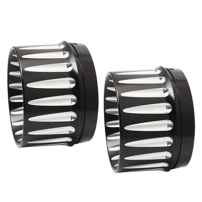 Motorcycle 4.4" Slip On Exhaust Mufflers Tips End Caps For Harley Touring CVO Street Road Electra Glide Road King FLHR 1995-2023