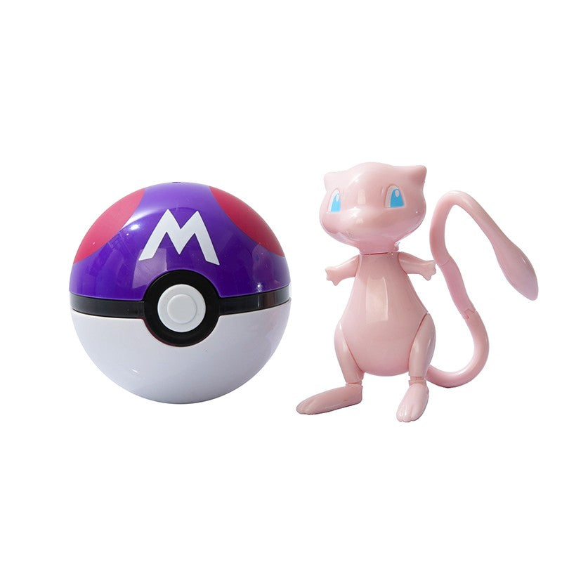 Sobre Pokémon Anime Figura Charizard Pikachu Gyarados Pocket Monster Figura Pokebola Brinquedo de Ação de Deformação Modelo Presente Infantil