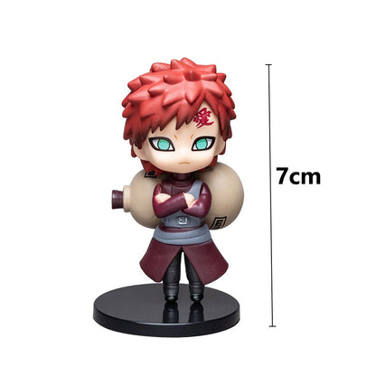 12 pçs/conjunto Anime Naruto Shippuden Hinata Sasuke Itachi Kakashi Gaara figura de anime Q versão PVC figuras brinquedos bonecas presente para crianças