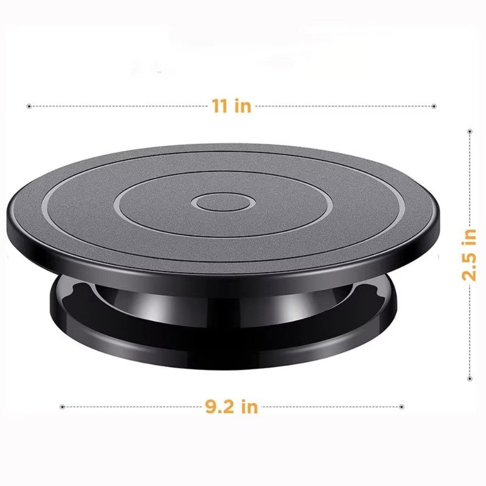 Bandeja Giratória para Bolo de 11 Polegadas Ferramenta de Cozimento DIY Suporte Rotativo para Decoração de Bolos Acessórios de Cozinha de Plástico Mesa Giratória para Pintura
