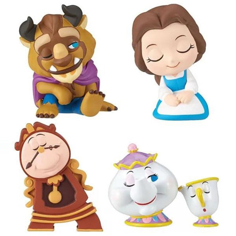 Bonecos de Ação Disney A Bela e a Fera Princesa Bela Adam Cogsworth Beatrice Chip Potts Bonecos de Anime Brinquedos Presente para Crianças