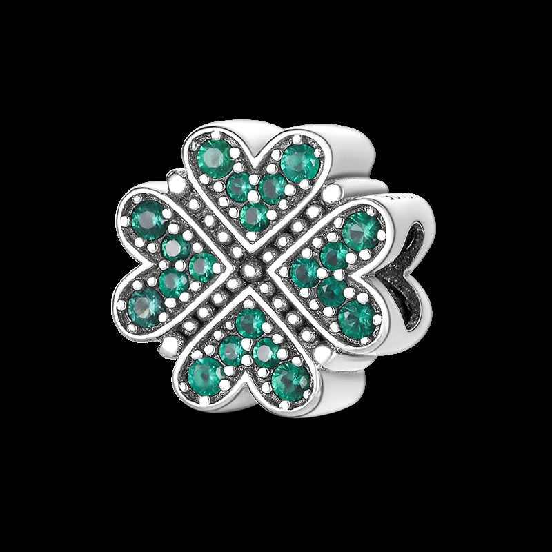925 Sterling Silver Green Series Flower Tree Apple Pendant DIY Fine Beads Fit Original Charms Bracelet Women Jewelry Diy