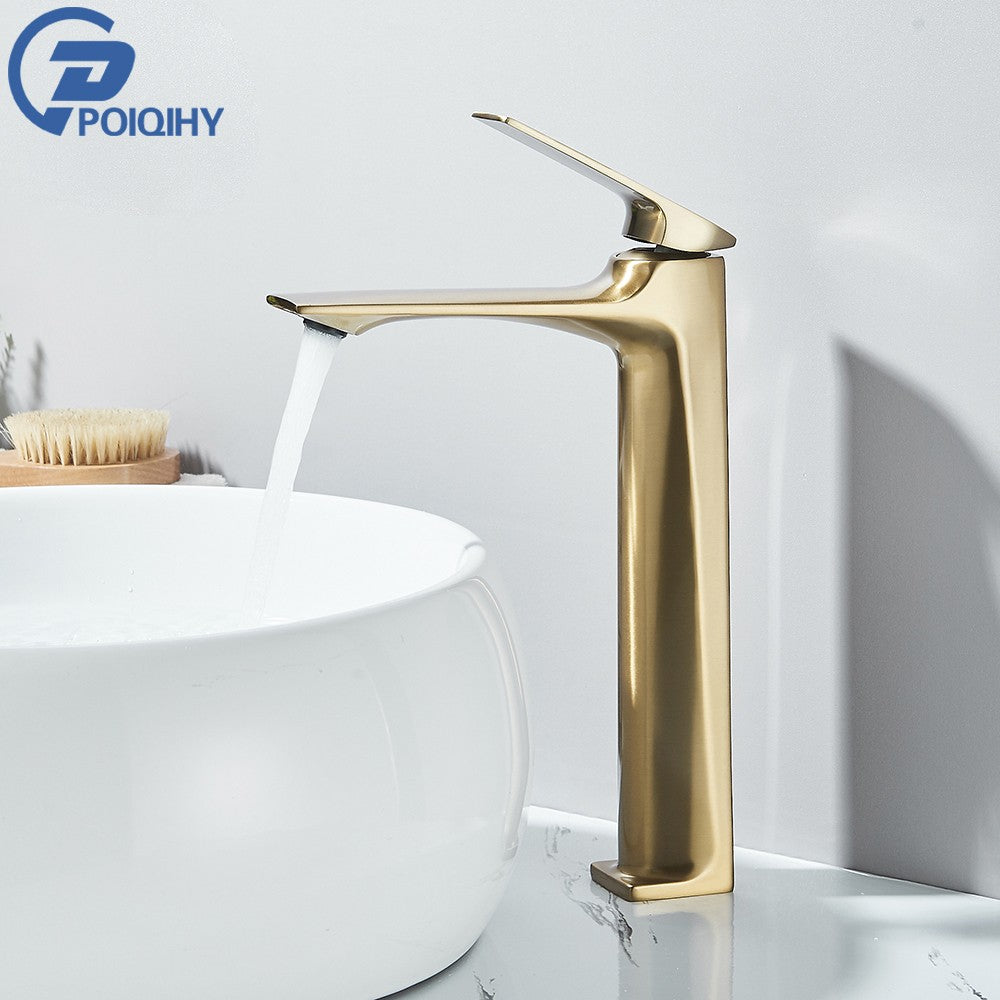 Black Bathroom Faucet Deck Mounted Bathroom Sink Mixer Tap Single Lever Basin Sink Mixer Faucets Chrome/White/Grey/Brushed Gold