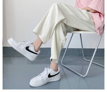 2025 Loose Men's Suit Solid Color Blazers Formal Office Pants Business Trousers Community Fashion Dress Korean Male Clothing X40