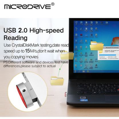 Pen Drive USB Mini de Metal 64GB 16GB 8GB 4GB À Prova D'Água Pen Drive USB 128GB 32GB de Alta Velocidade Portátil com Memória