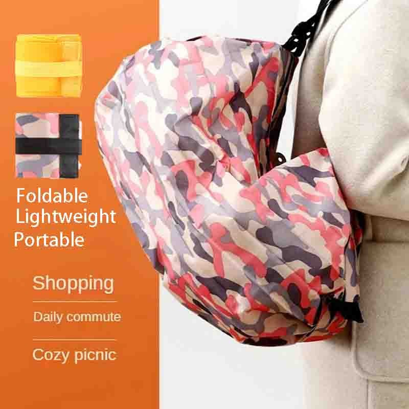 1-2 PCS Folding Shopping Bag Portable Ultra Light Environmentally Friendly Bag Storage Bag Large Capacity Waterproof Tote Bag
