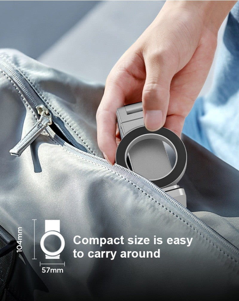 Universal Magnetic Phone Holder Travel Essentials Multi-axis Rotation Hands-Free Airplane Phone Mount Desktop Clip for Phone