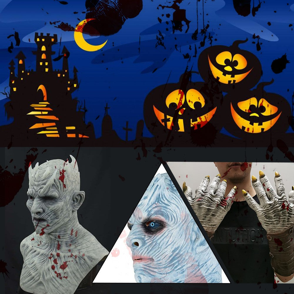 Halloween Mask Night's King Walker Face NIGHT RE Zombie Latex Masks Party Masquerade Cosplay Mascara Scary Adult Maske Deco