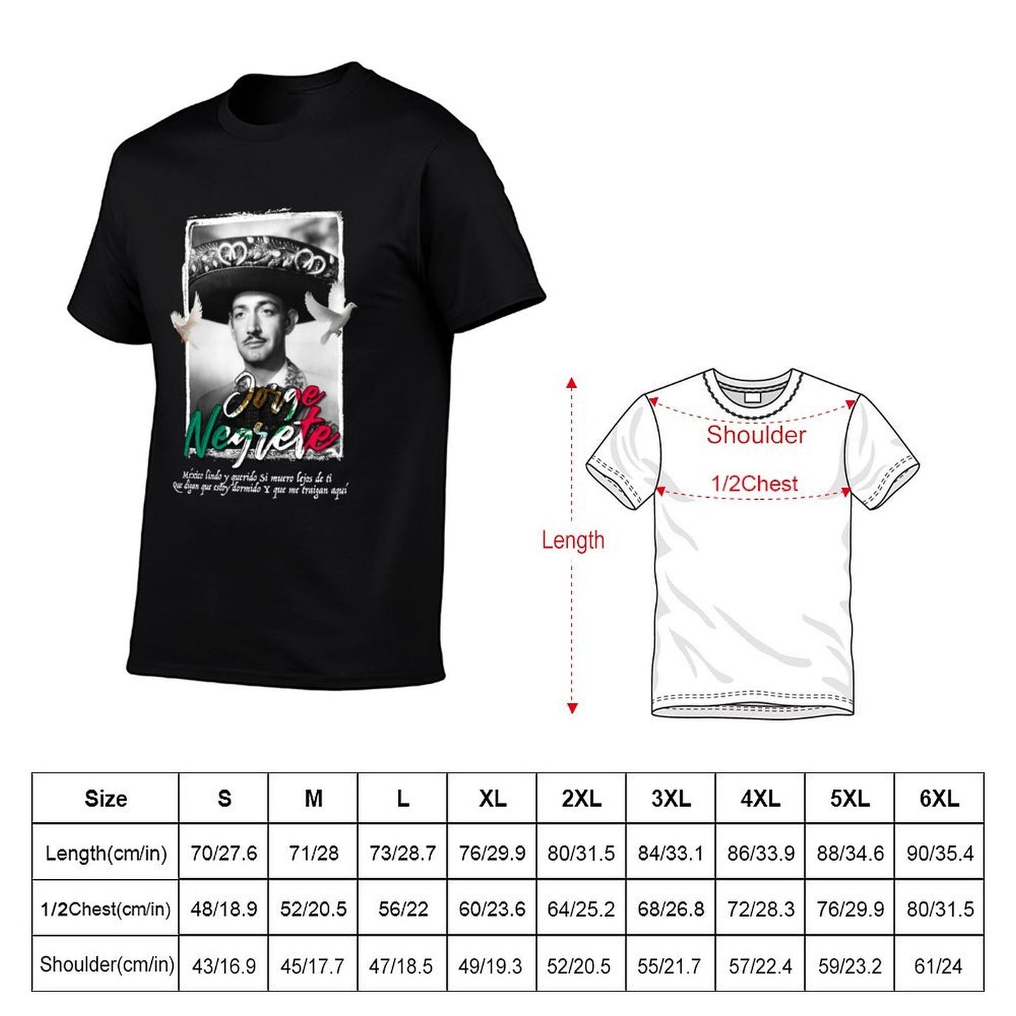 black t-shirt Querido man t Jorge shirt Negrete y package plain T-Shirt Lindo tshirt T-Shirt man for graphic cotton Mexico