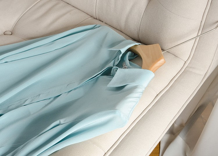 2025 Spring New Women's Silk Shirt Women's Long Sleeve 100% Mulberry Silk Blouse 16 MM White-collar OL Style Shirts For Women