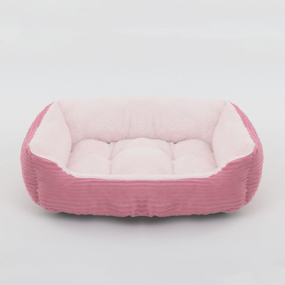 Cama para Cães e Gatos, Quadrada, Pelúcia, Canil, Sofá-Cama para Cães de Porte Médio e Pequeno, Almofada Calmante para Pets, Casa, Artigos para Animais de Estimação, Inverno