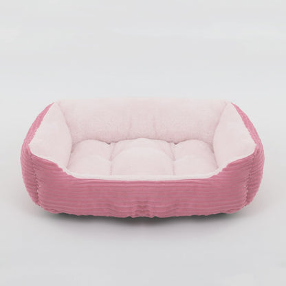 Cama para Cães e Gatos, Quadrada, Pelúcia, Canil, Sofá-Cama para Cães de Porte Médio e Pequeno, Almofada Calmante para Pets, Casa, Artigos para Animais de Estimação, Inverno