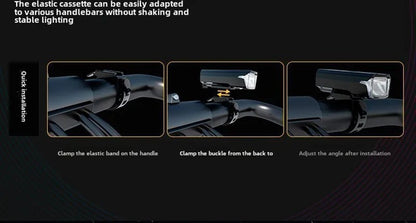 BUCKLOS Bicycle Front Light 18650 Battery Type-c Rechargeable Bike Headlight Powerful Handlebar Flashlight Cycling Highlights