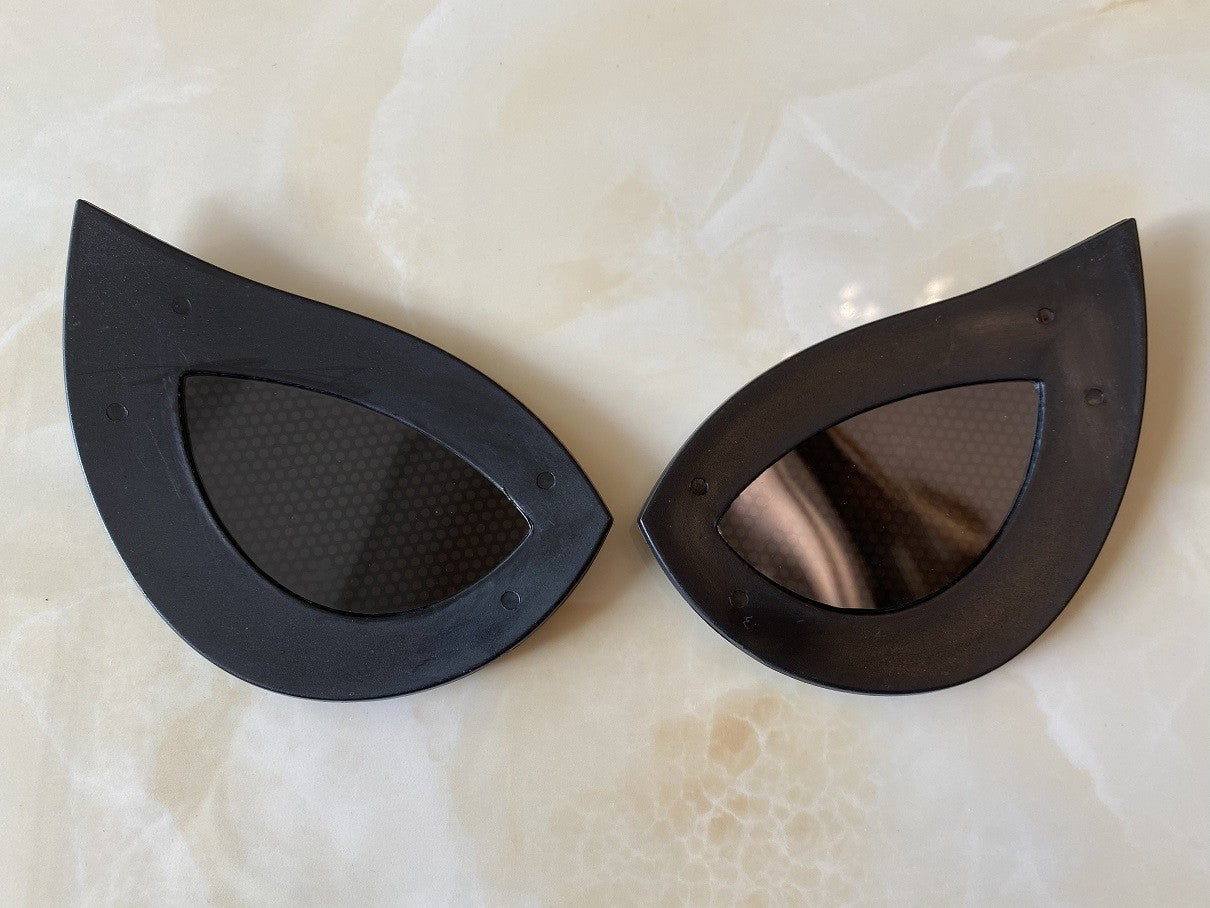 Movie Cosplay Lens Accessories For Super Bodysuit Full Mask Eyeglass Stereoscopic Color Light Halloween Carnival Party Prop Gift