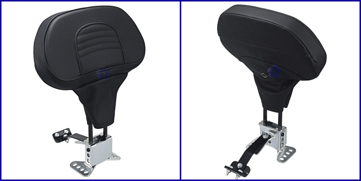 Encosto do Banco Dianteiro do Piloto de Motocicleta Ajustável para Harley Davidson Touring Road King Street Electra Glide 2009-2025