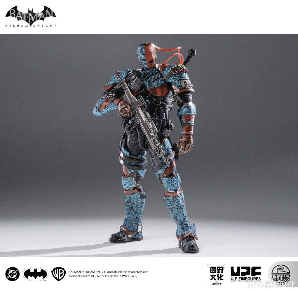 In Stock 1/12 Upfinegures Lpzz Deathstroke Arkham Knight Game Peripherals DC002 Anime Action Figure Model Toy Collectibles Gift